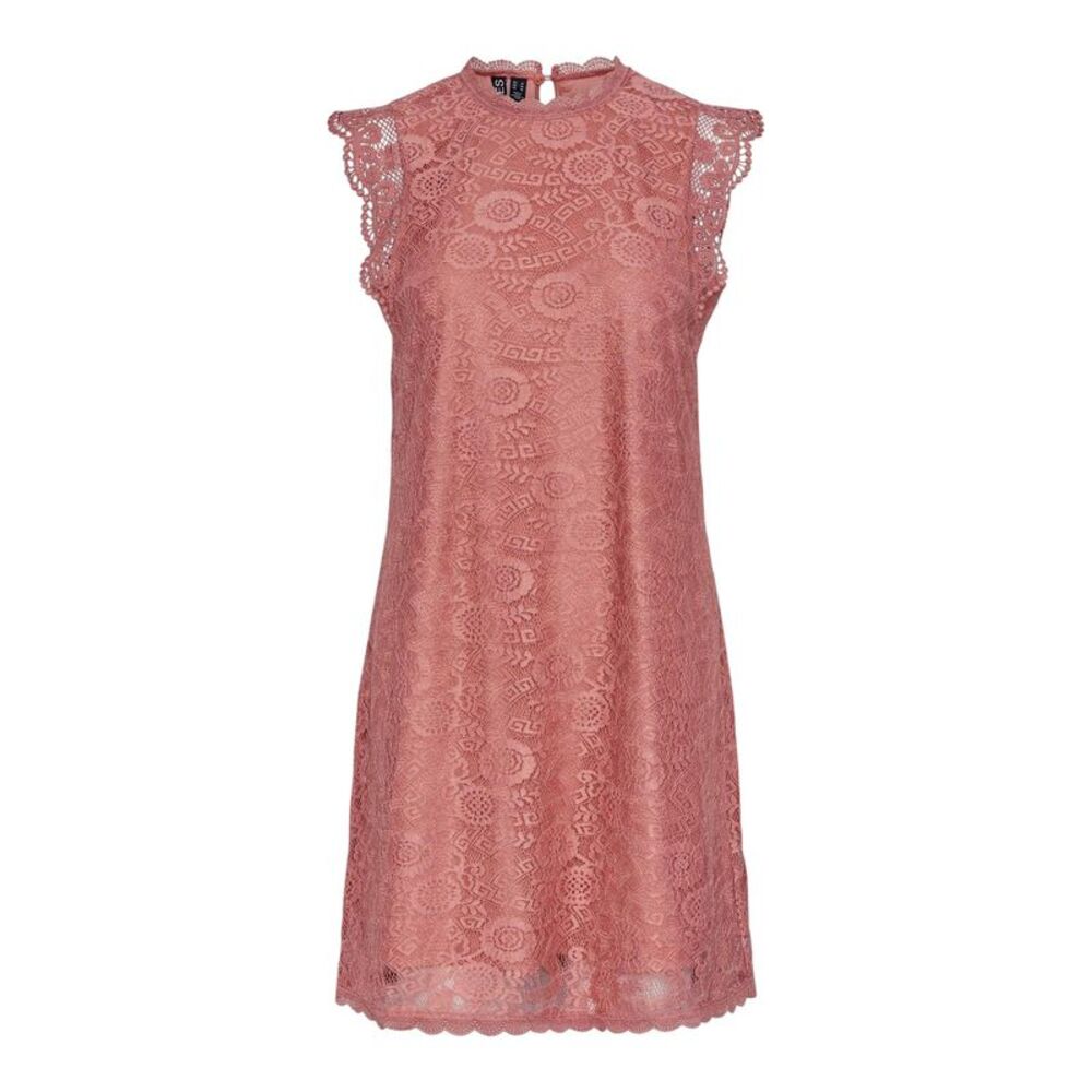 Pieces Womens/Ladies Olline Lace Casual Mini Dress / Canyon Rose